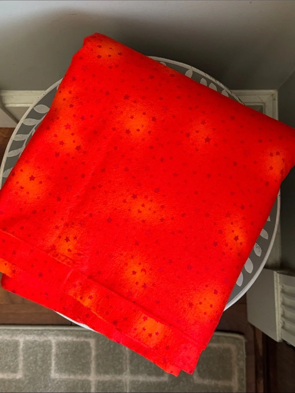 Orange Cotton Flannel Fabric 5 Yards South Sea Imports